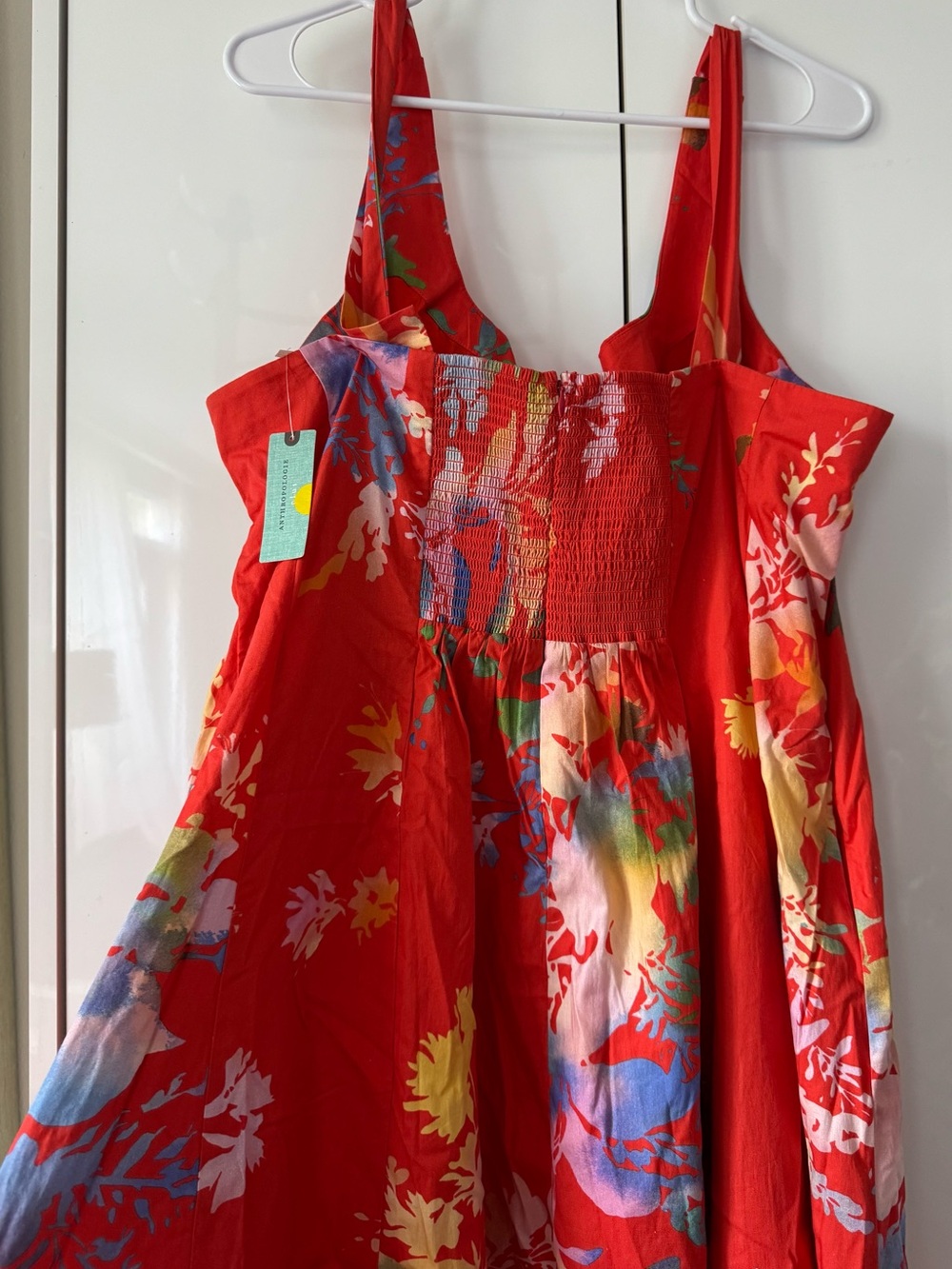 NWT Size 2X - Anthropologie Cotton Sweetheart floral Midi Dress (US$ 168) - Picture 6 of 14